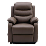 The Bamford - Single Motor Riser Recliner Chair in Truffle Plush Faux Leather - Refurbished - thumbnail 2