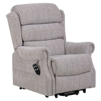 Lincoln Riser Recliner Mobility Lift Chair In Soft Wheat Fabric - Minor Damage - Refurbished