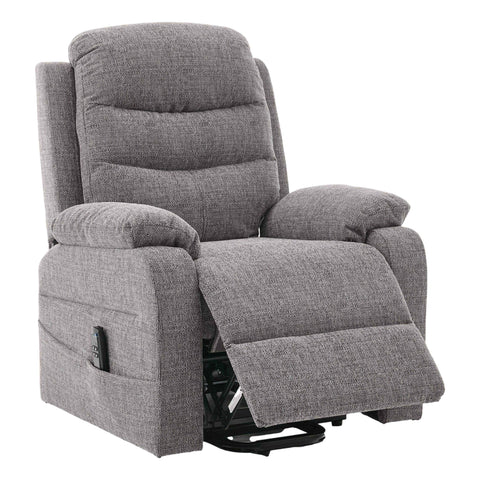 Brampton Riser Recliner Mobility Chair in Lisbon Grey Fabric - image 4