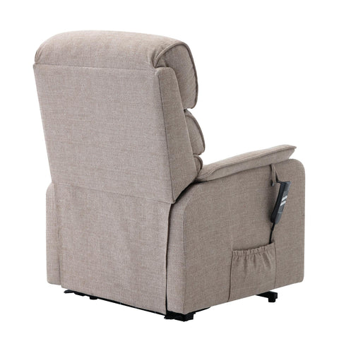 Henley Riser Recliner Dual Motor, Heat & Massage in Lisbon Wheat - Refurbished - image 8