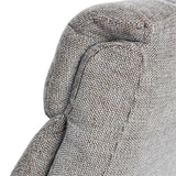 Exmouth Fabric Swivel Recliner Massage Chair & Footstool Charcoal Grey Morris Living - thumbnail 6