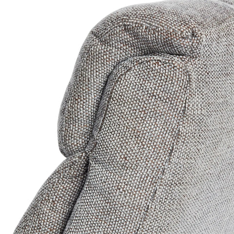 Exmouth Fabric Swivel Recliner Massage Chair & Footstool Charcoal Grey Morris Living - image 6