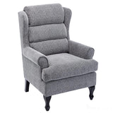Hamilton Fireside Chair in Lake Blue Fabric - 20.5" Height - Orthopedic Chair Morris Living - thumbnail 3