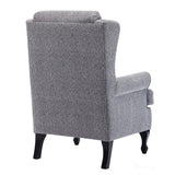 Hamilton Fireside Chair in Lake Blue Fabric - 20.5" Height - Orthopedic Chair Morris Living - thumbnail 5