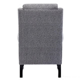 Hamilton Fireside Chair in Lake Blue Fabric - 20.5" Height - Orthopedic Chair Morris Living - thumbnail 6