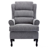 Hamilton Fireside Chair in Lake Blue Fabric - 20.5" Height - Orthopedic Chair - Refurbished Morris Living