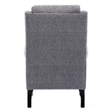 Hamilton Fireside Chair in Lake Blue Fabric - 20.5" Height - Orthopedic Chair - Refurbished Morris Living