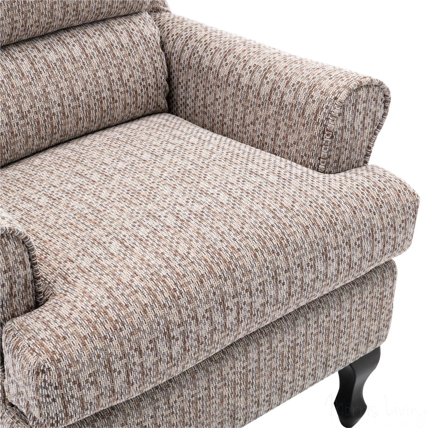 Hamilton Fireside Chair in Wheat Fabric - 20.5" Height - Orthopedic Chair Morris Living