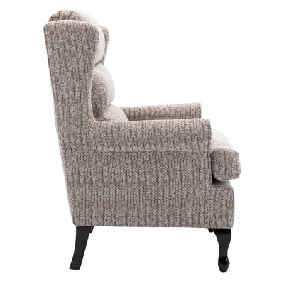 Hamilton Fireside Chair in Wheat Fabric - 20.5" Height - Orthopedic Chair - Refurbished Morris Living