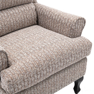 Hamilton Fireside Chair in Wheat Fabric - 20.5" Height - Orthopedic Chair - Refurbished Morris Living