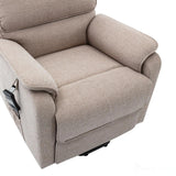 Henley Riser Recliner Dual Motor, Heat & Massage in Lisbon Wheat - Refurbished Morris Living