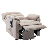 Henley Riser Recliner Dual Motor, Heat & Massage in Lisbon Wheat - Refurbished Morris Living
