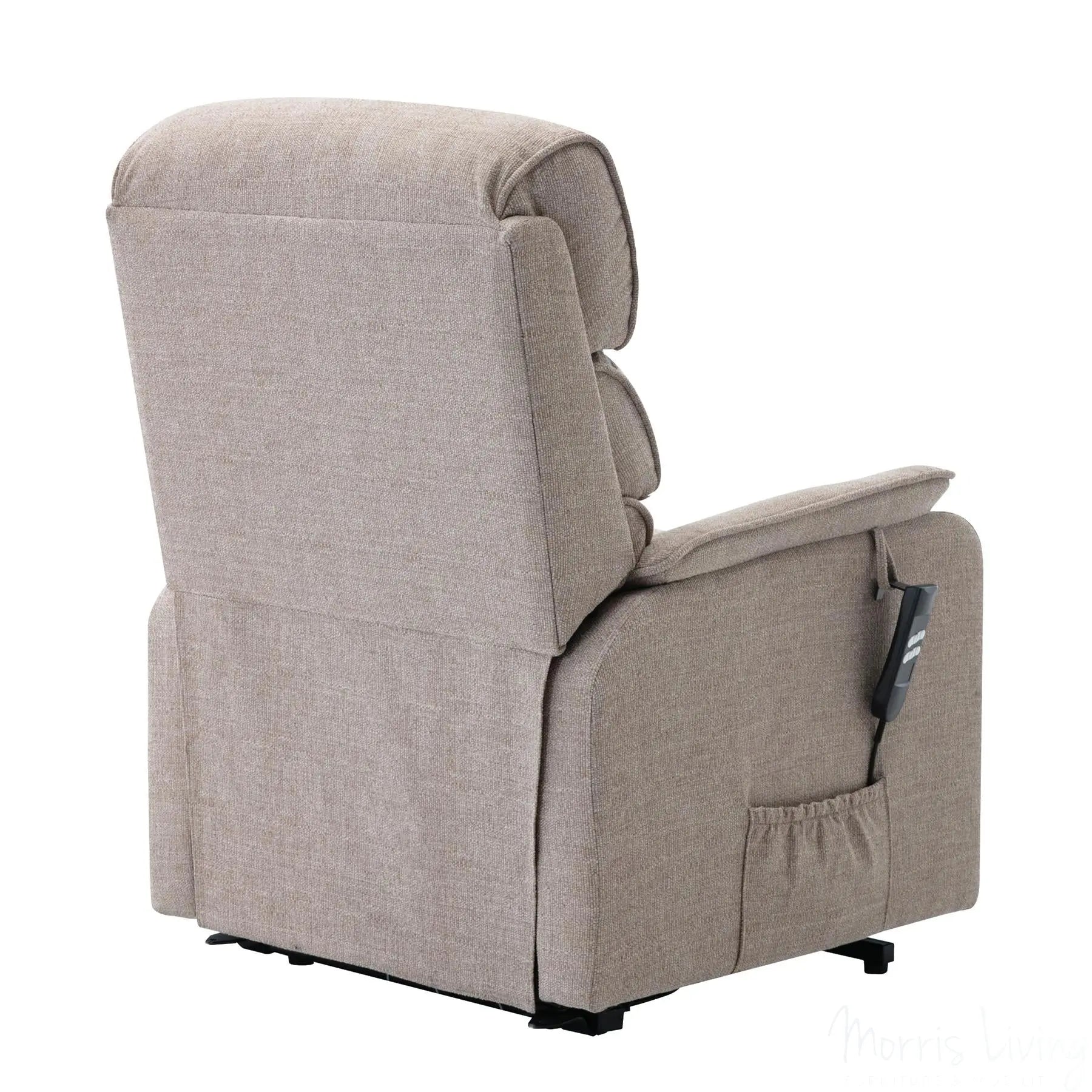 Henley Riser Recliner Dual Motor, Heat & Massage in Lisbon Wheat - Refurbished Morris Living