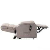 Henley Riser Recliner Dual Motor, Heat & Massage in Lisbon Wheat - Refurbished Morris Living