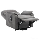 Henley Riser Recliner Mobility Chair, Dual Motor, Heat & Massage in Lisbon Grey Fabric Morris Living - thumbnail 3