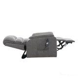 Henley Riser Recliner Mobility Chair, Dual Motor, Heat & Massage in Lisbon Grey Fabric Morris Living - thumbnail 4