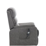Henley Riser Recliner Mobility Chair, Dual Motor, Heat & Massage in Lisbon Grey Fabric Morris Living - thumbnail 6