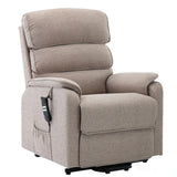 Henley Riser Recliner Mobility Chair, Dual Motor, Heat & Massage in Lisbon Wheat Morris Living