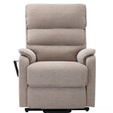 Henley Riser Recliner Mobility Chair, Dual Motor, Heat & Massage in Lisbon Wheat Morris Living - thumbnail 4