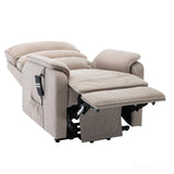 Henley Riser Recliner Mobility Chair, Dual Motor, Heat & Massage in Lisbon Wheat Morris Living - thumbnail 5