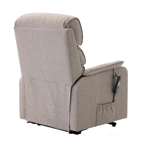 Henley Riser Recliner Mobility Chair, Dual Motor, Heat & Massage in Lisbon Wheat Morris Living - image 9