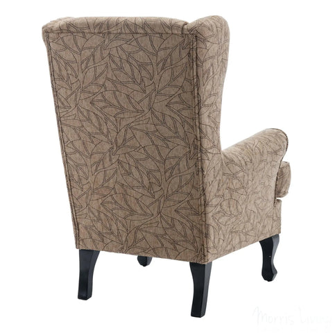 Nelson Fireside Chair in Cocoa Fabric - 18.5" Height - Orthopedic Chair Morris Living - image 4
