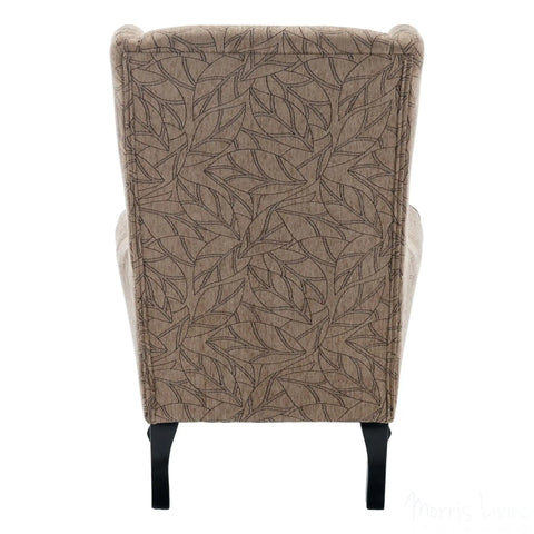 Nelson Fireside Chair in Cocoa Fabric - 18.5" Height - Orthopedic Chair Morris Living - image 5