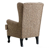 Nelson Fireside Chair in Cocoa Fabric - 18.5" Height - Orthopedic Chair Morris Living - thumbnail 6