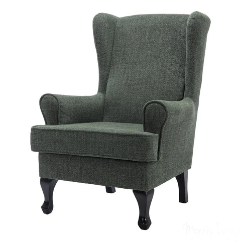 Nelson Fireside Chair in Fern Fabric - 18.5" Height - Orthopedic Chair Morris Living - image 5