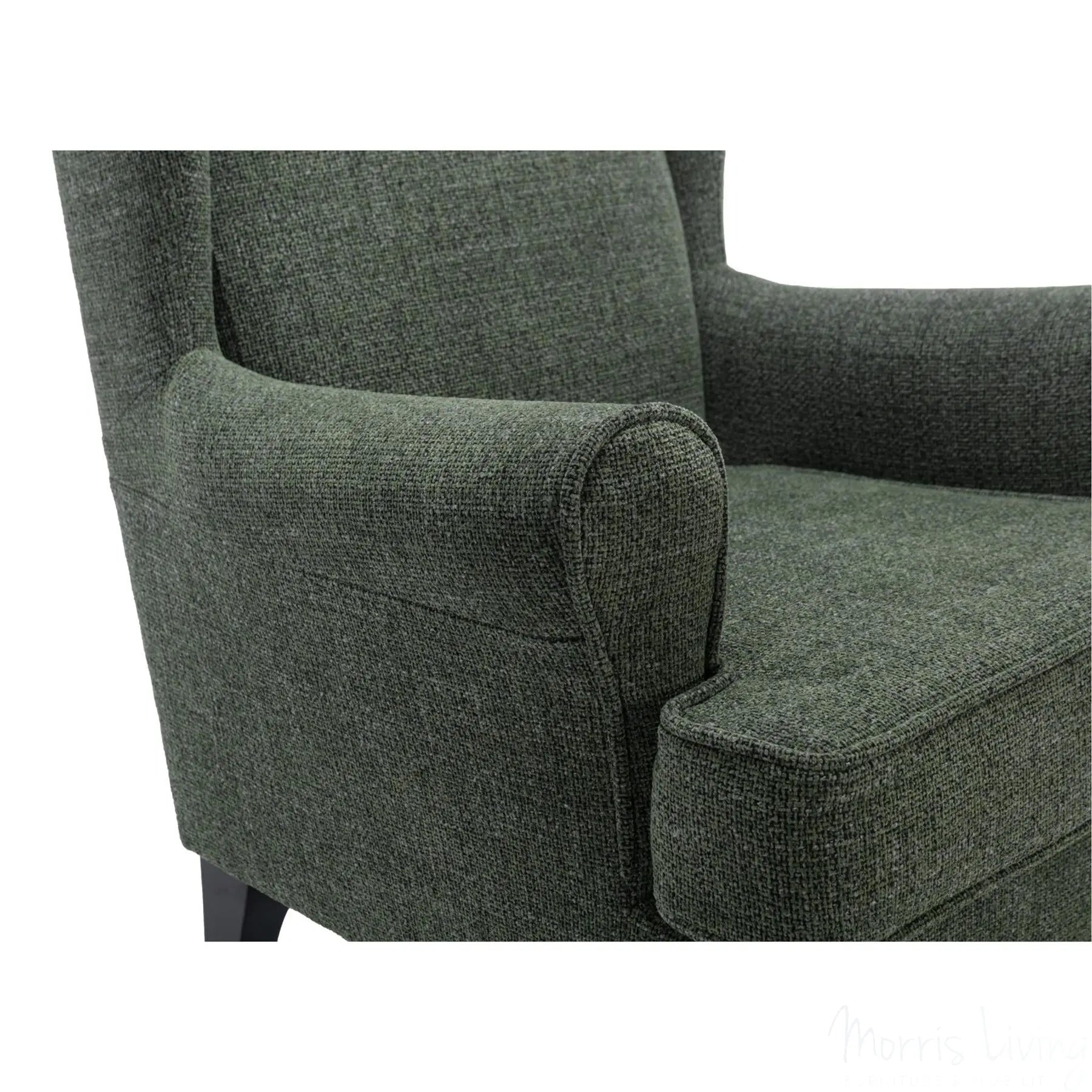 Nelson Fireside Chair in Fern Fabric - 18.5" Height - Orthopedic Chair Morris Living