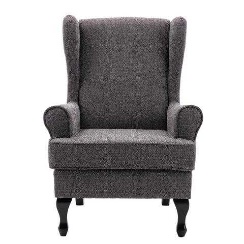 Nelson Fireside Chair in Grey Fabric - 18.5" Height - Orthopedic Chair - image 2