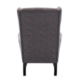 Nelson Fireside Chair in Grey Fabric - 18.5" Height - Orthopedic Chair Morris Living