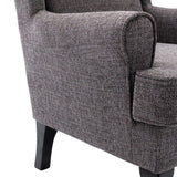Nelson Fireside Chair in Grey Fabric - 18.5" Height - Orthopedic Chair - thumbnail 6