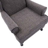 Nelson Fireside Chair in Grey Fabric - 18.5" Height - Orthopedic Chair - thumbnail 7