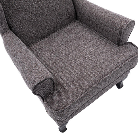 Nelson Fireside Chair in Grey Fabric - 18.5" Height - Orthopedic Chair - image 7