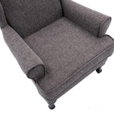 Nelson Fireside Chair in Grey Fabric - 18.5" Height - Orthopedic Chair Morris Living