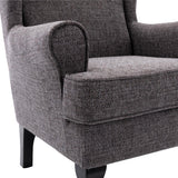 Nelson Fireside Chair in Grey Fabric - 18.5" Height - Orthopedic Chair - thumbnail 8