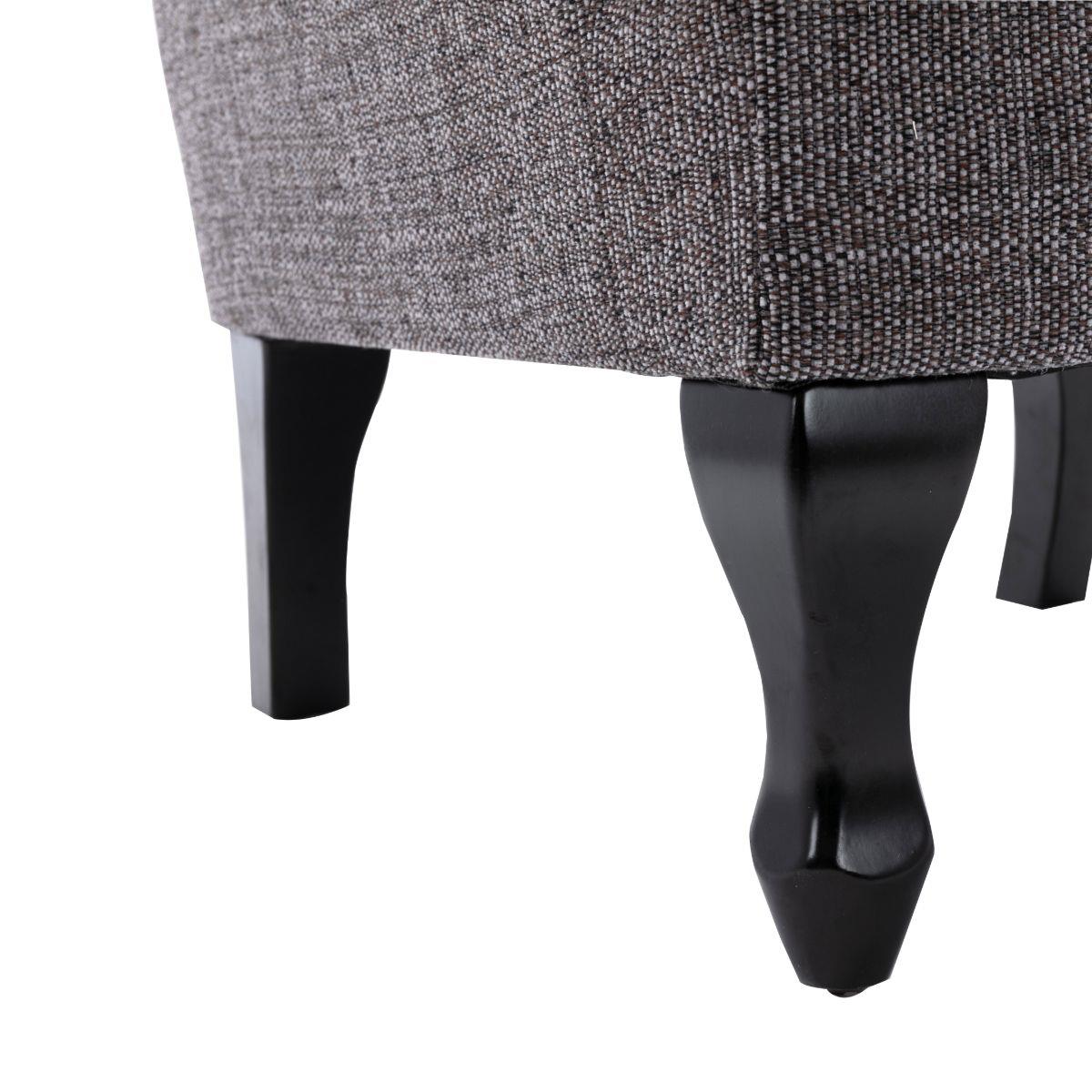Nelson Fireside Chair in Grey Fabric - 18.5" Height - Orthopedic Chair