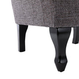 Nelson Fireside Chair in Grey Fabric - 18.5" Height - Orthopedic Chair - thumbnail 9