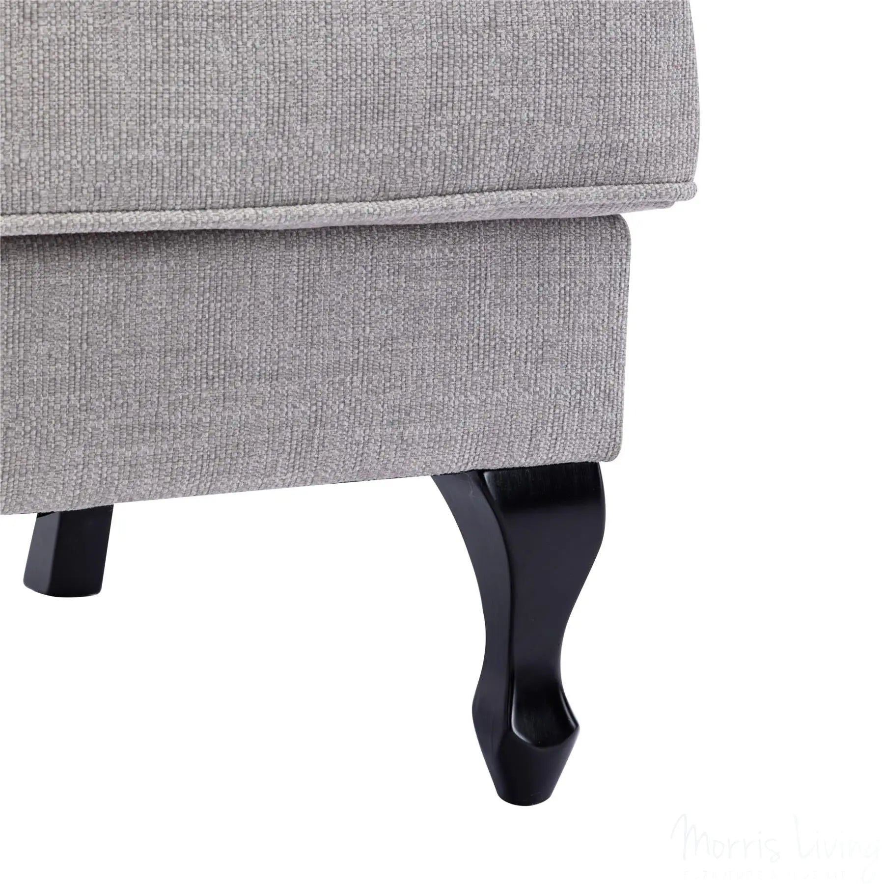 Nelson Fireside Chair in Silver Fabric - 18.5" Height - Orthopedic Chair Morris Living