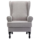 Nelson Fireside Chair in Silver Fabric - 18.5" Height - Orthopedic Chair - Refurbished Morris Living
