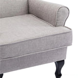 Nelson Fireside Chair in Silver Fabric - 18.5" Height - Orthopedic Chair - Refurbished Morris Living