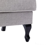 Nelson Fireside Chair in Silver Fabric - 18.5" Height - Orthopedic Chair - Refurbished Morris Living