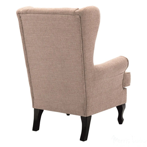 Nelson Fireside Chair in Wheat Fabric - 18.5" Height - Orthopedic Chair Morris Living - image 4