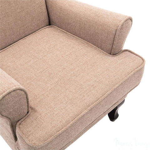 Nelson Fireside Chair in Wheat Fabric - 18.5" Height - Orthopedic Chair Morris Living - image 5