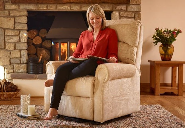 The Darwin - Dual Motor Riser Recliner Mobility Arm Chair in Fern Fabric Morris Living