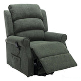 Refurbished - The Perth - Dual Motor Riser Recliner Mobility Chair in Fern Green Fabric Morris Living