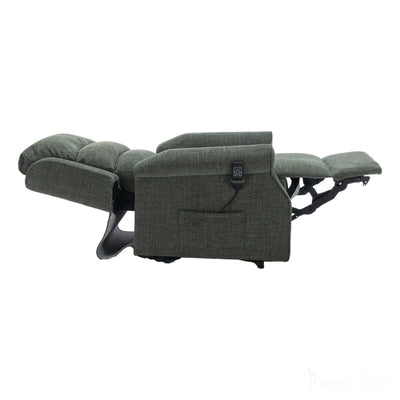 Refurbished - The Perth - Dual Motor Riser Recliner Mobility Chair in Fern Green Fabric Morris Living