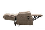 Salisbury Dual Motor Riser Recliner Arm Chair In Lisbon Mocha Fabric Clearance Morris Living