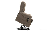 Salisbury Dual Motor Riser Recliner Arm Chair In Lisbon Mocha Fabric Morris Living - thumbnail 5